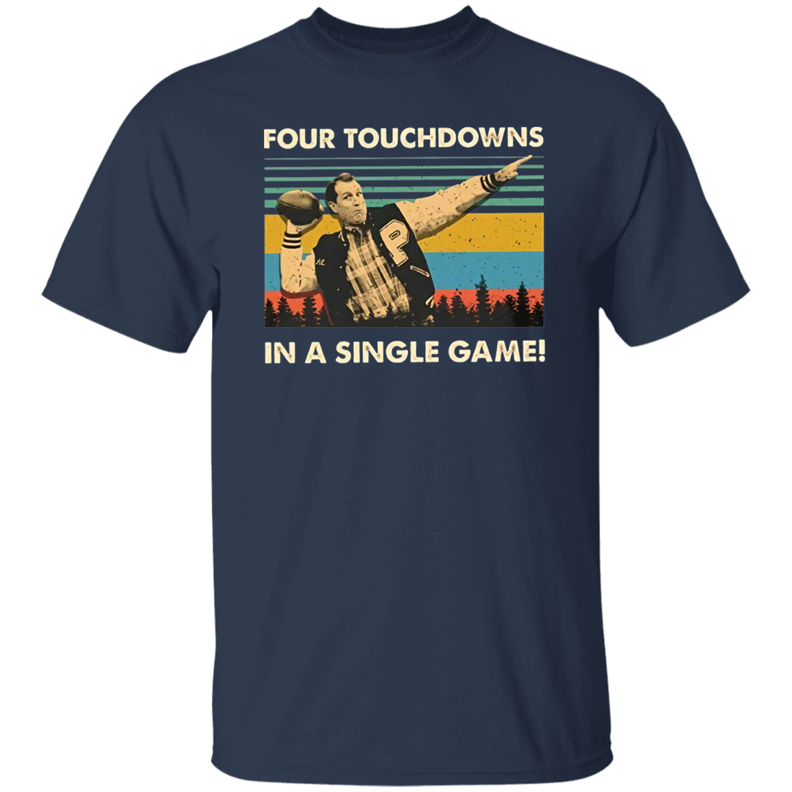 Four Touchdowns In A Single Game Vintage Unisex T-Shirt - print