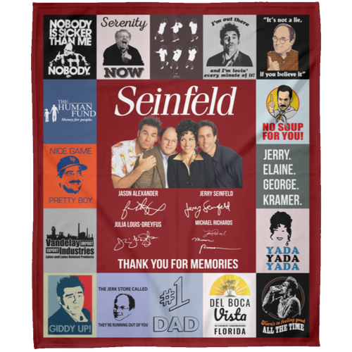 Seinfeld Fleece Blanket, Premium Sherpa Blanket, Jerry Seinfeld Fan Blanket, Seinfeld Blanket, Seinfeld Squad BlanketFLM Arctic Fleece Blanket 50x60