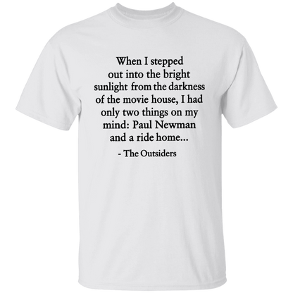 When I Stepped Out Into The Bright Sunlight The Outsiders Quote Funny Literature Teacher Vintage T-Shirt - YOUTH