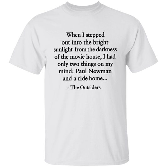 When I Stepped Out Into The Bright Sunlight The Outsiders Quote Funny Literature Teacher Vintage T-Shirt - YOUTH