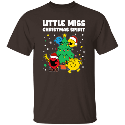Little Miss Christmas Spirit Teacher  T-Shirt - lapicta