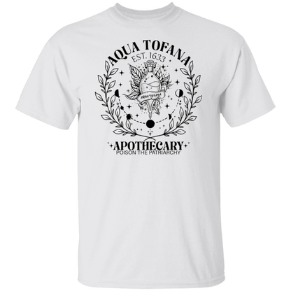 G500 5.3 oz. T-Shirt G500 5.3 oz. T-Shirt Aqua Tofana Apothecary Poison The Patriarchy Shirt - ID19112417