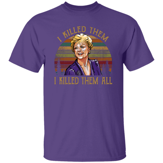 Jessica Fletcher I Killed Them I Killed Them All Sunset Vintage T-Shirt