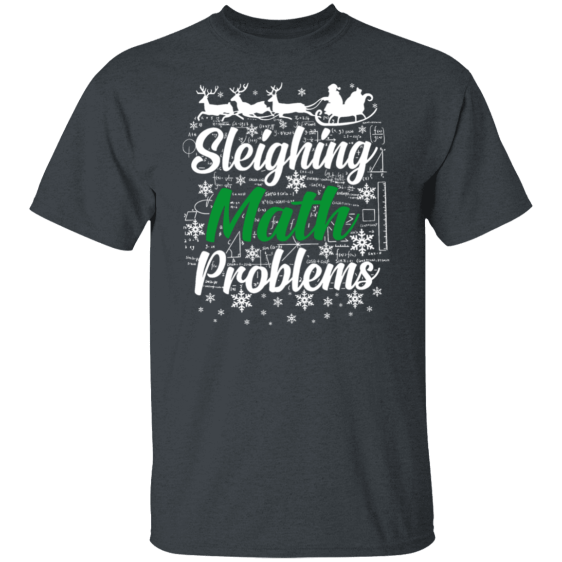 Sleighing Math Problems Teacher T-Shirt