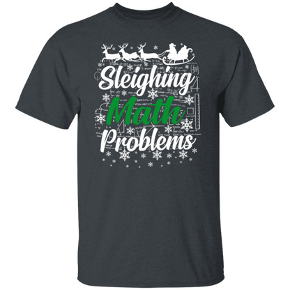 Sleighing Math Problems Teacher T-Shirt