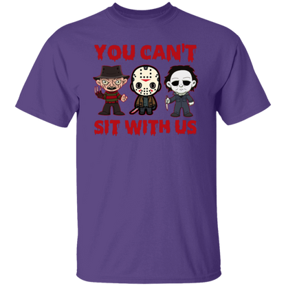 You Can’t Sit With Us Horror Movies Halloween Funny T-Shirt - leleart