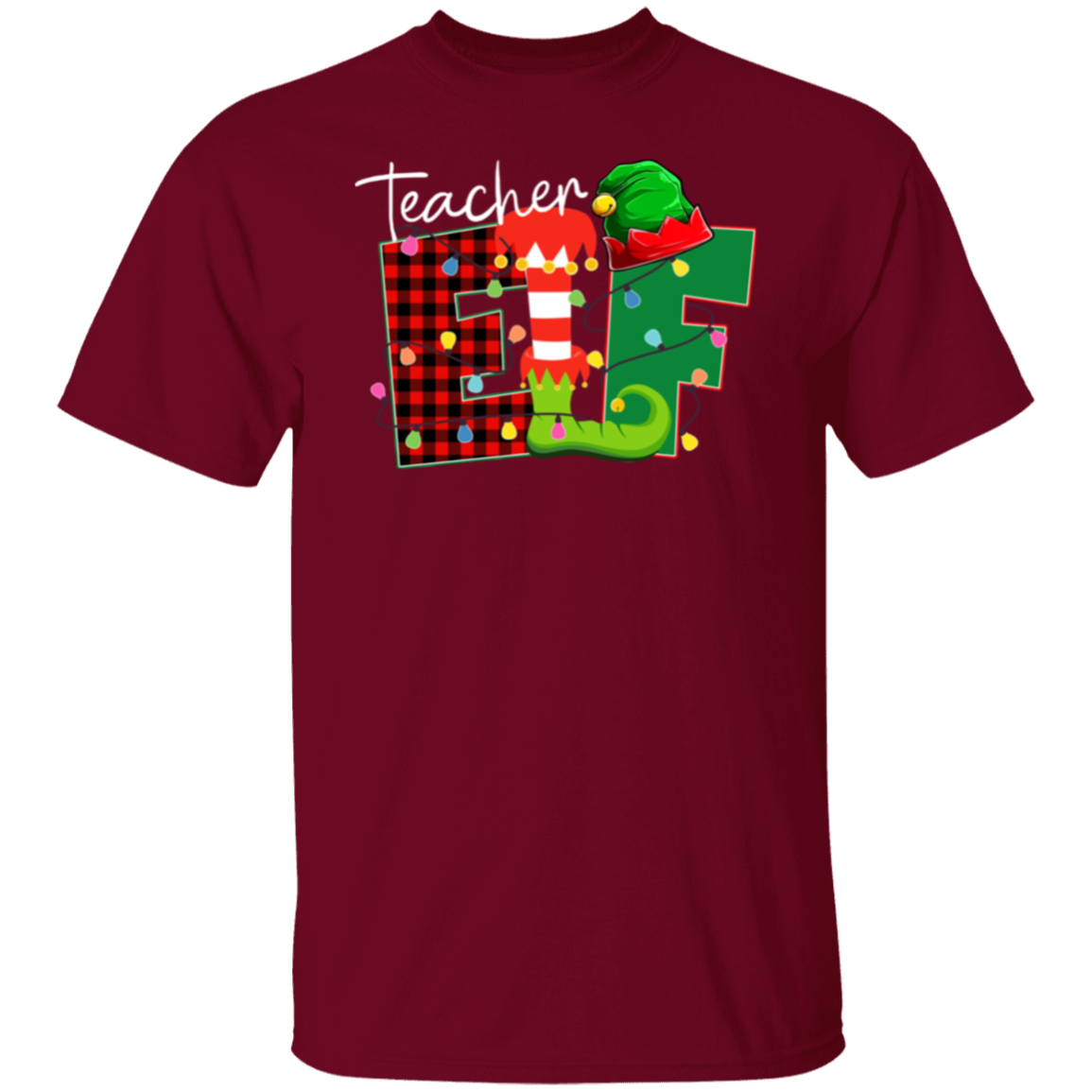 Christmas Elf Teacher  T-Shirt - lapicta