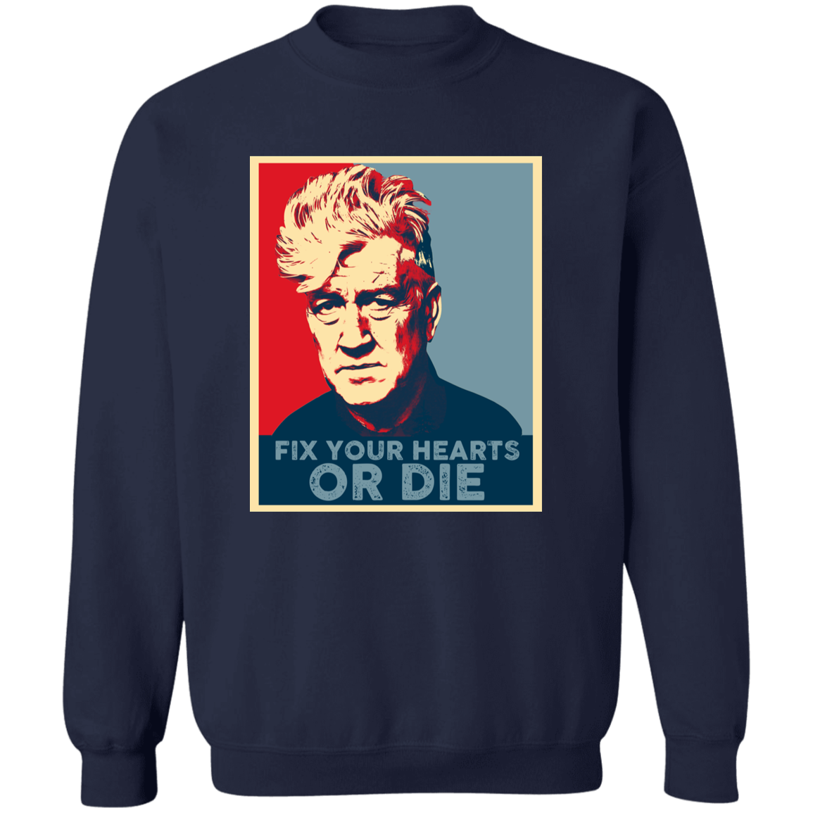 Retro Fix Your Hearts Or Die Unisex Vintage  Sweatshirt