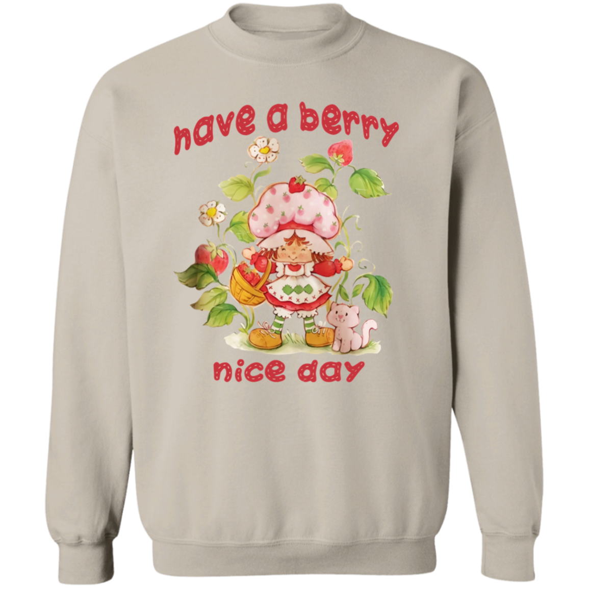 Have A Berry Nice Day Vintage Strawberry Sweatshirt
