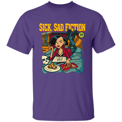 G500B Youth 5.3 oz 100% Cotton T-Shirt Sick Sad Fiction - Jane Lane Classic T-Shirt