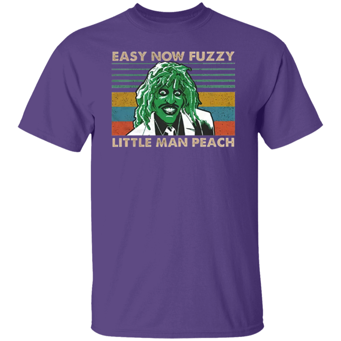 Old Gregg Easy Now Fuzzy Little Man Peach The Mighty Boosh Retro T-Shirt - leleart