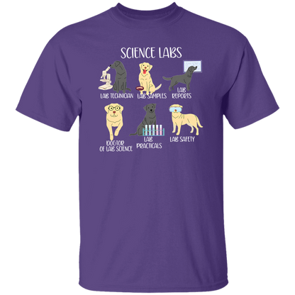 Labrador Retriever Funny Science Teacher Vintage T-Shirt