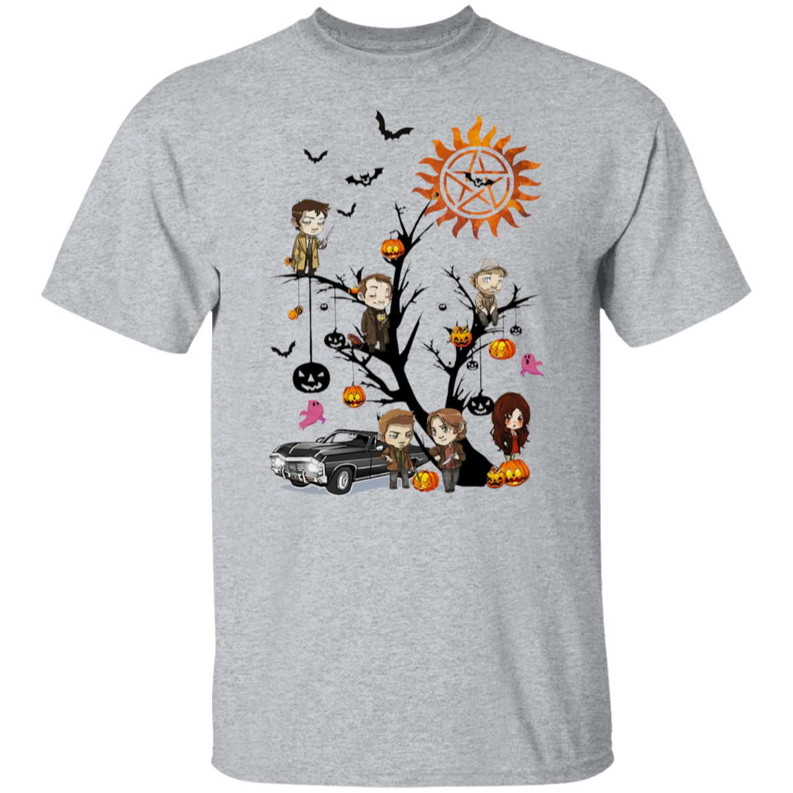 Supernatural Tree Halloween  T-Shirt - leleart