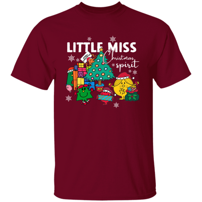 Little Miss Christmas Teacher Vintage Unisex T-Shirt - letter