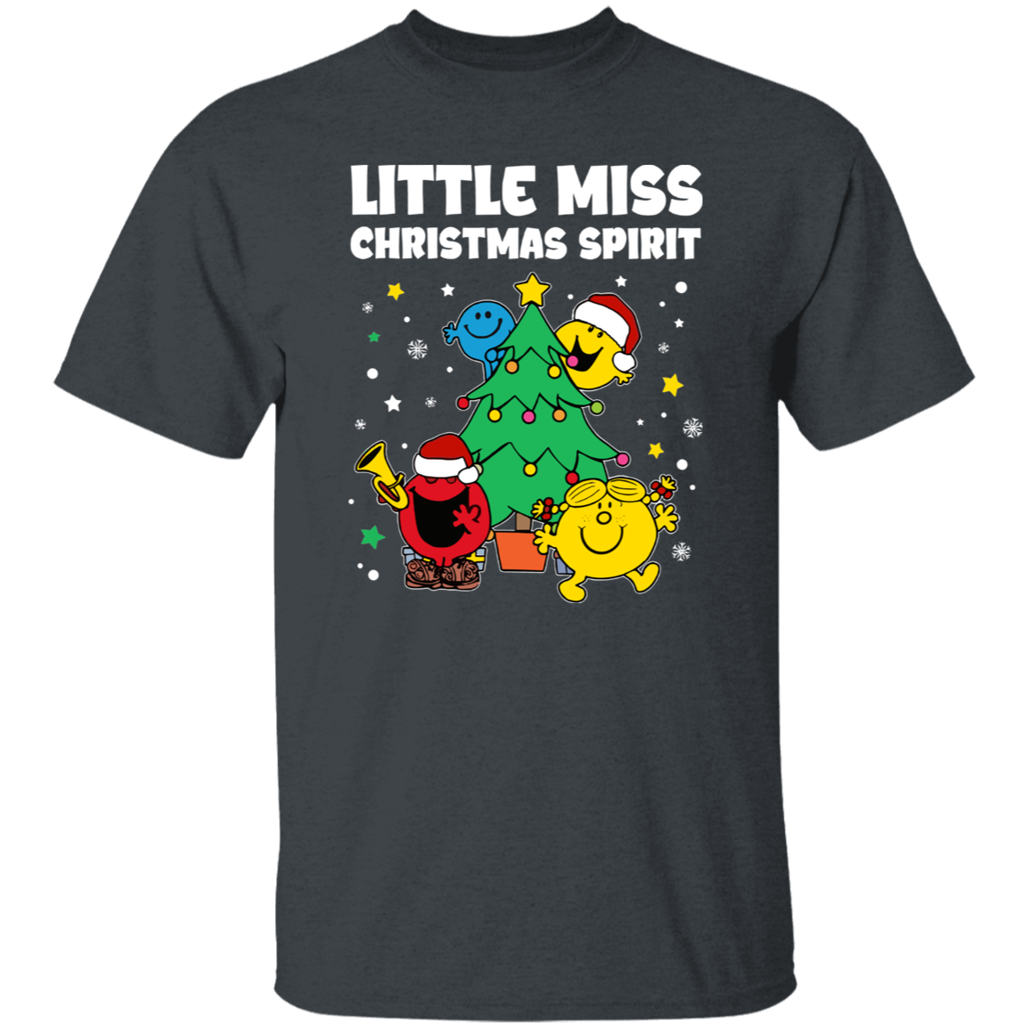 Little Miss Christmas Spirit Teacher  T-Shirt - lapicta