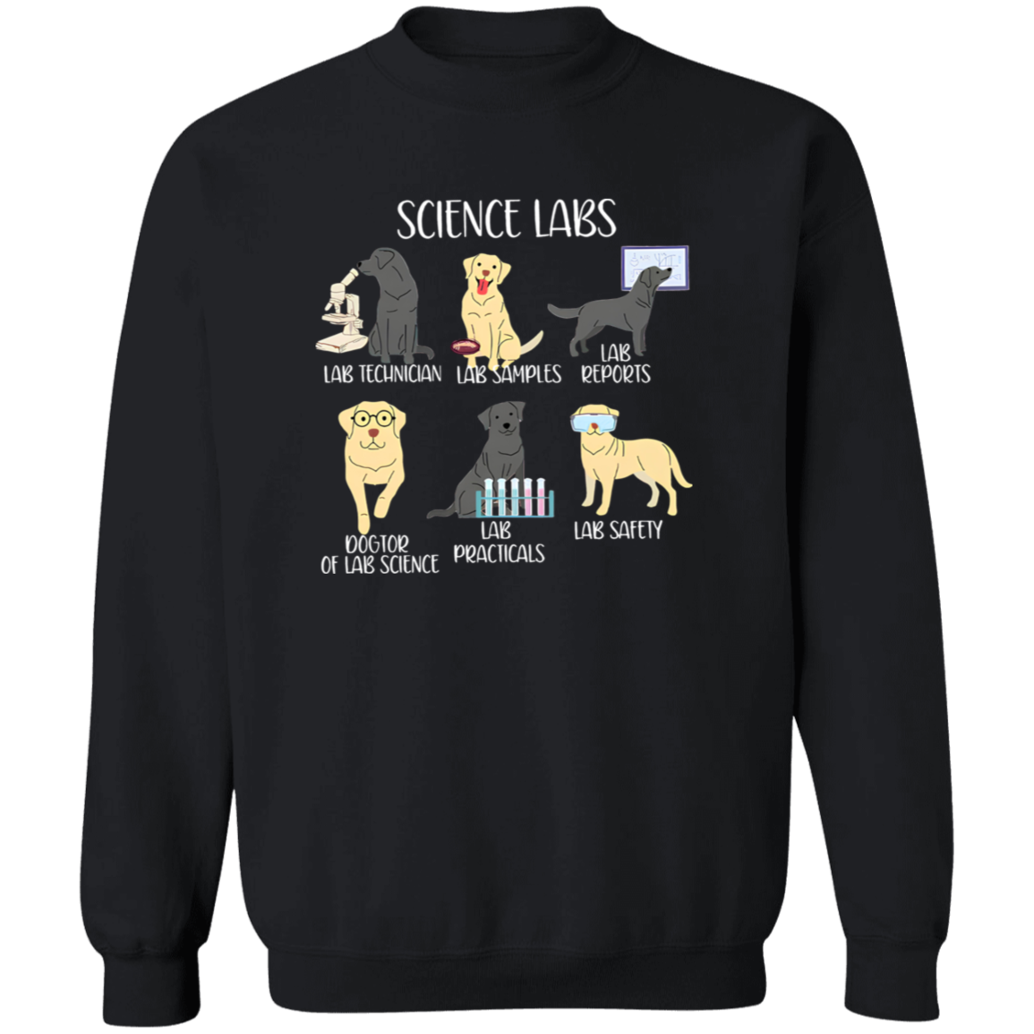 Labrador Retriever Funny Science Teacher Vintage T-Shirt - SWEATSHIRT
