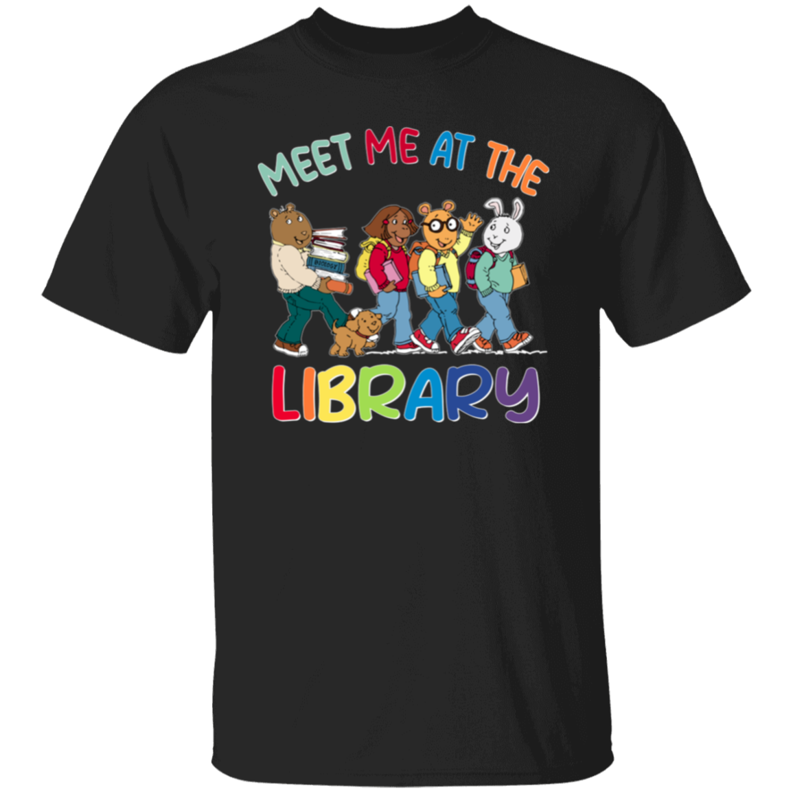 Meet Me at the Library T-Shirt – Cute Librarian & Teacher Reading Shirt for Back to School