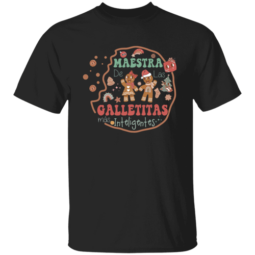 Maestra Galletitas De Las Mas Inteligentes Spanish Teacher Vintage Unisex  T-Shirt - letter