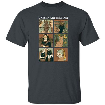 Cat In Art History Teacher Vintage T-Shirt