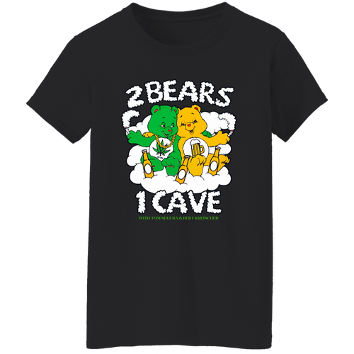 2 Bears 1 Cave With Tom Segura and Bert Kreischer Beer and Weed Vintage  T-Shirt - WOMEN