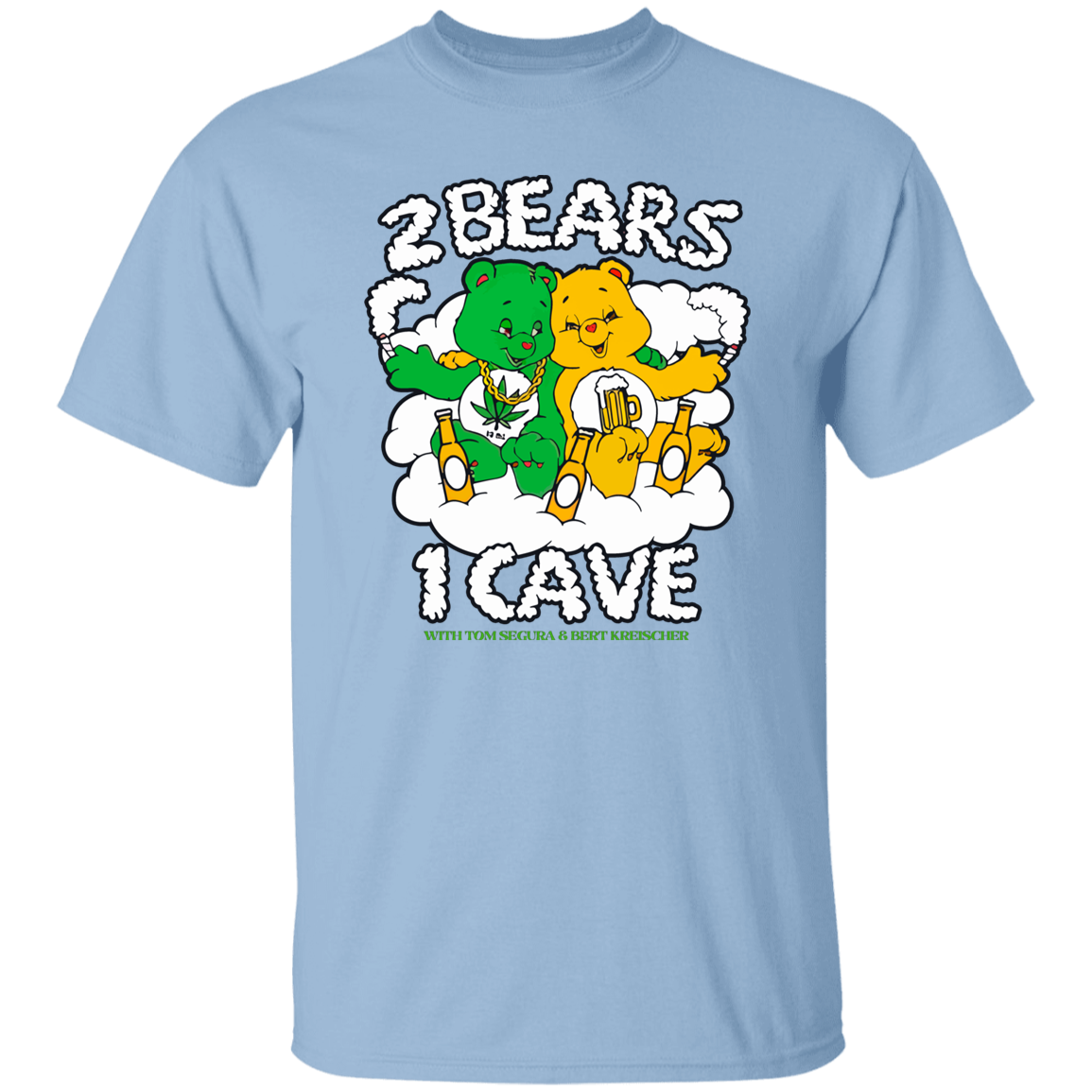 2 Bears 1 Cave With Tom Segura and Bert Kreischer Beer and Weed Vintage T-Shirt