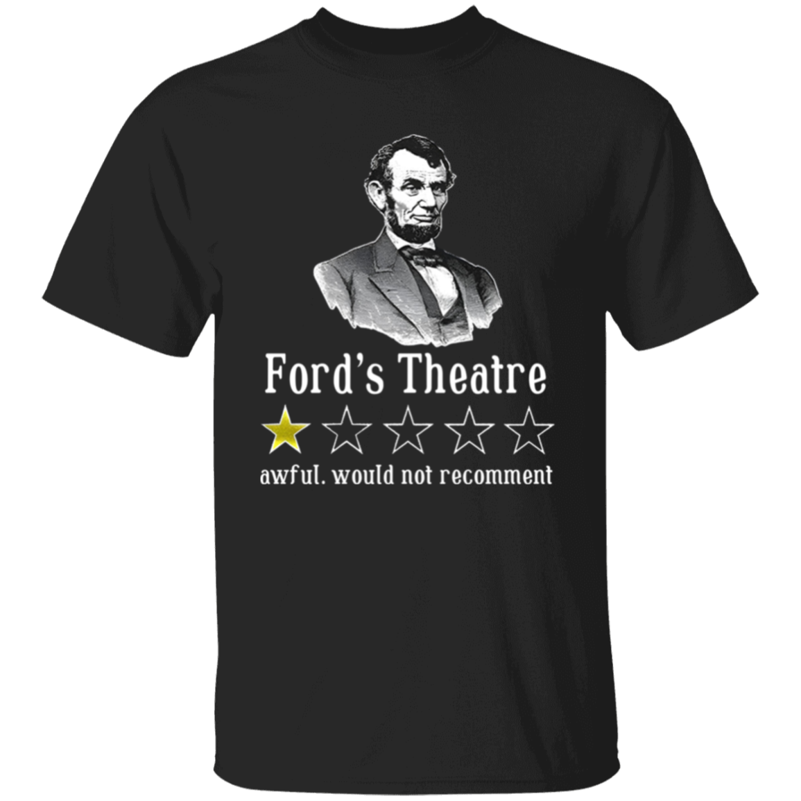 Ford's Theatre Awful Would Not Recommend Teacher Vintage Unisex  T-Shirt - letter