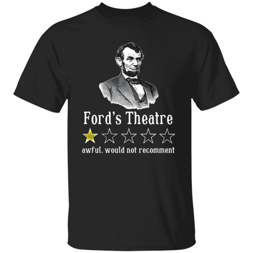 Ford's Theatre Awful Would Not Recommend Teacher Vintage Unisex  T-Shirt - letter