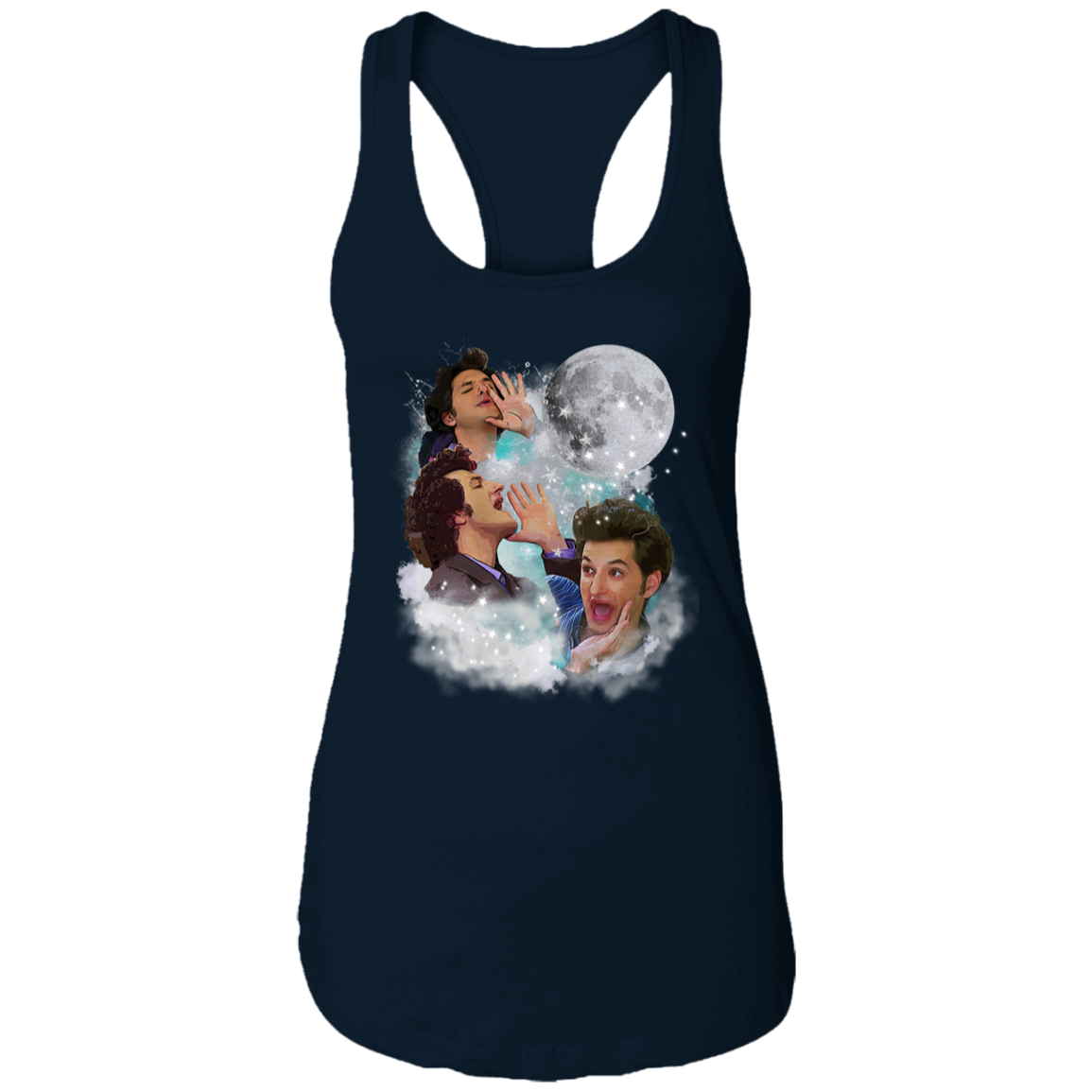 Jean Ralphio Saperstein Moon The Worst Vintage T-Shirt, Jean Ralphio Shirt, A Parks and Recreation Shirt, Gift Tee For You And Your Friends	NL1533 Ladies Ideal Racerback Tank