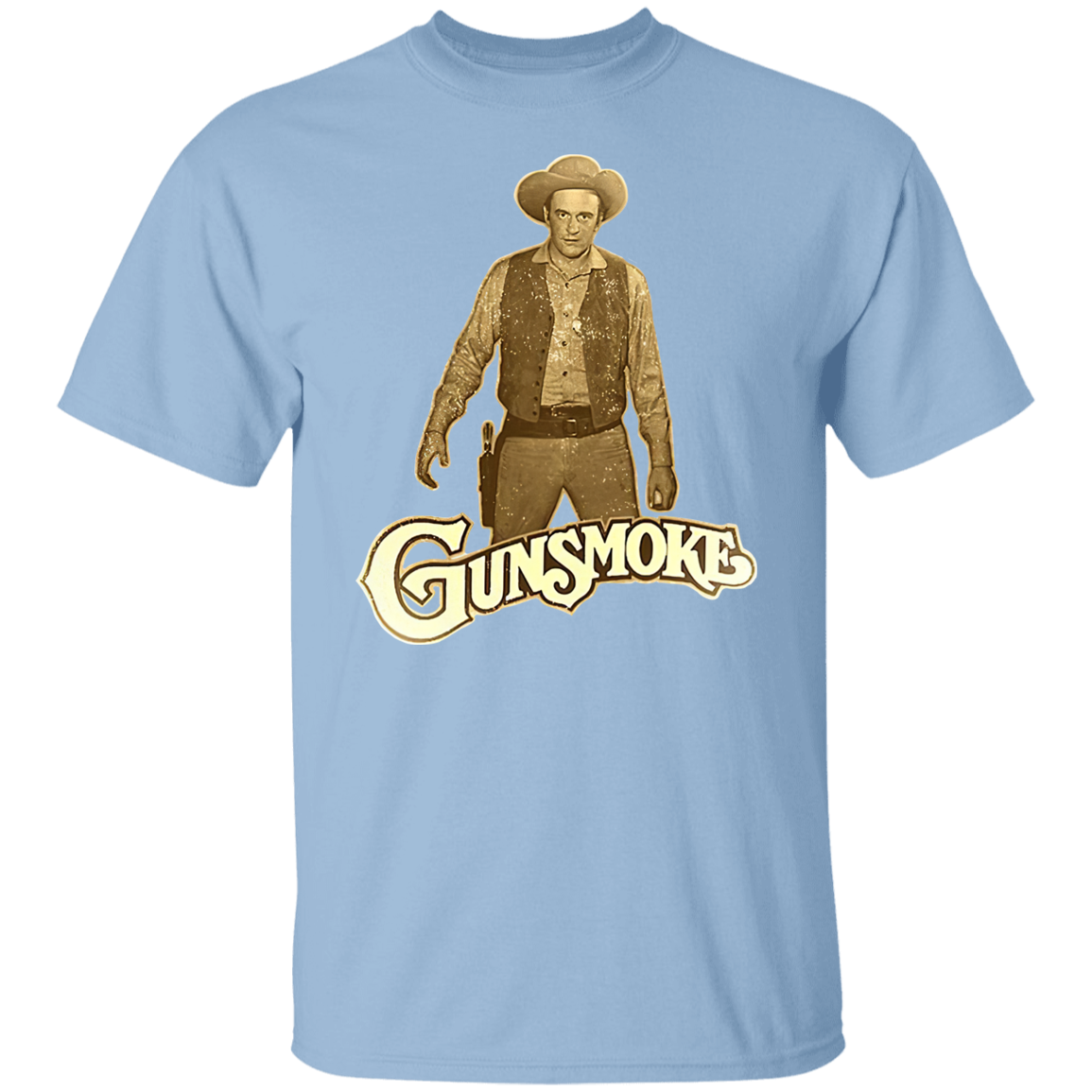 Gunsmoke James Arnes Anime Cowboy T-Shirt - CDCraft