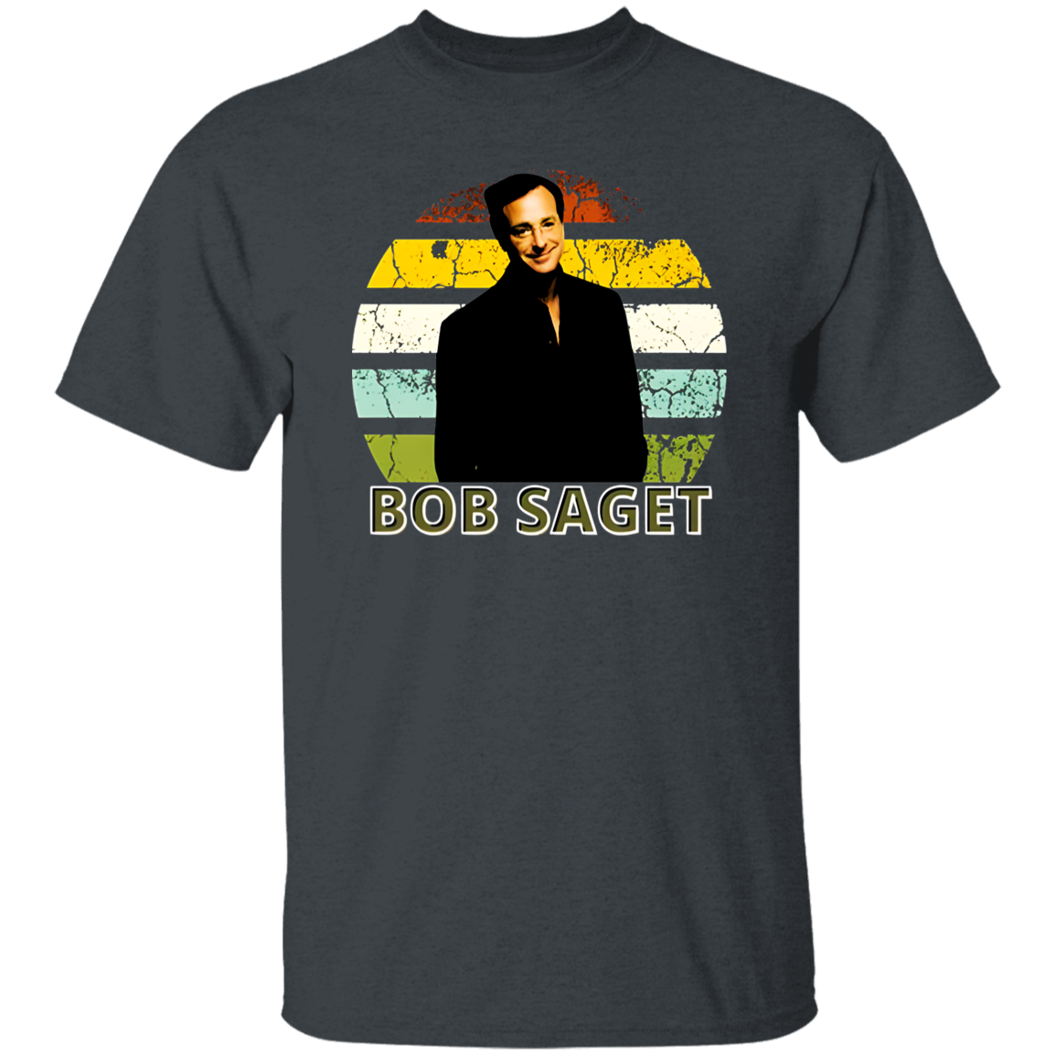 Distressed Design Fuller House Bob Saget Vintage T-Shirt, Bob Saget Shirt, Love Bob Saget Shirt, Funny Bob Saget Shirt	G500 5.3 oz. T-Shirt