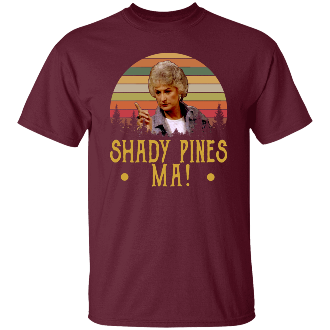 Shady Pines Ma Vintage Retro Vintage T-Shirt