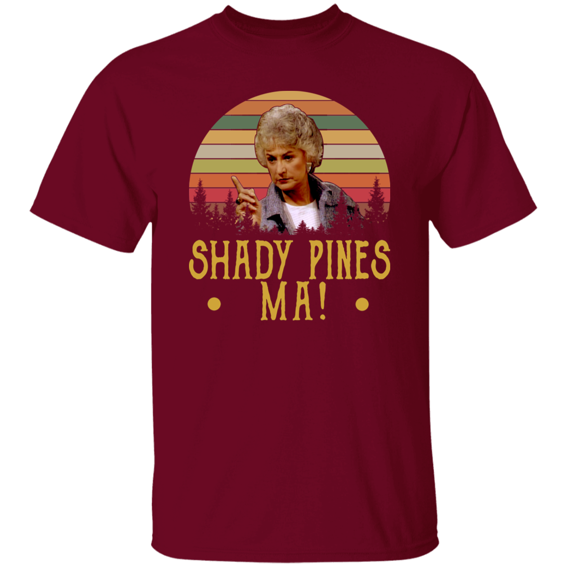 Shady Pines Ma Vintage Retro Vintage T-Shirt