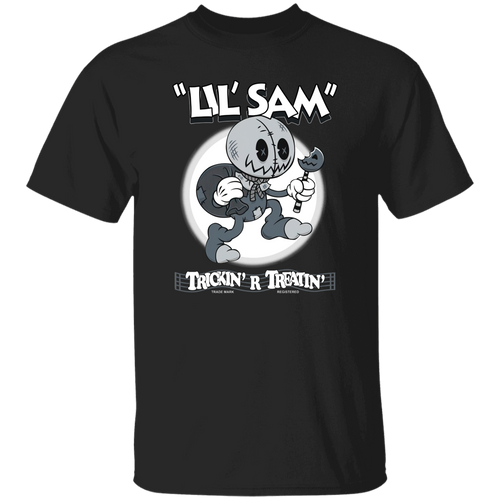 G500 5.3 oz. T-Shirt Lil’ Sam Creepy Cute Trick R Treat Vintage Cartoon Halloween Horror T-Shirt
