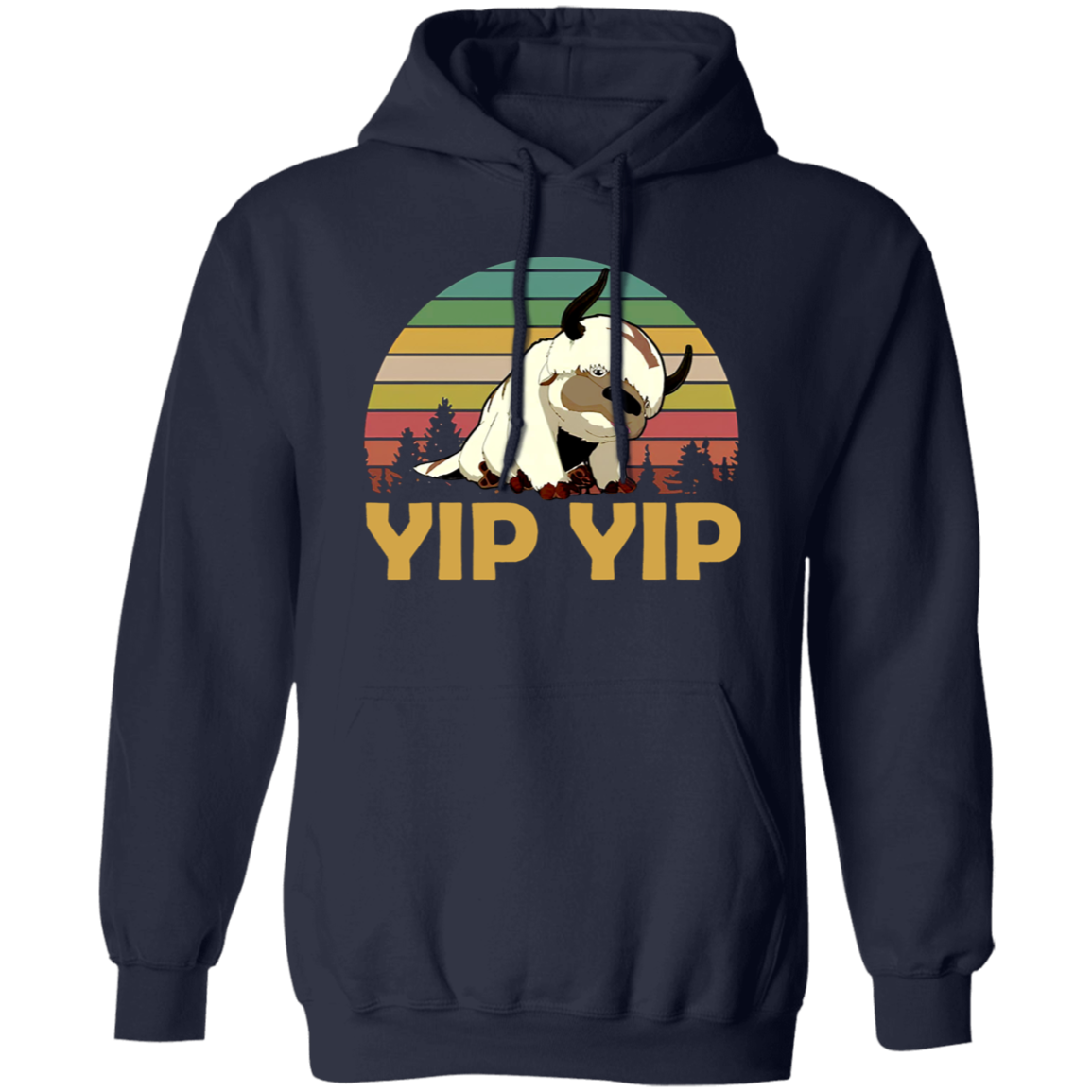 Appa Sky Bison Yip Yip Vintage T-Shirt - HOODIE