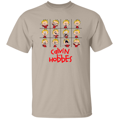 Calvin And Hobbes Expressions American Comic Unisex  T-Shirt - jasmine