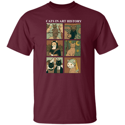 Cat In Art History Teacher Vintage T-Shirt