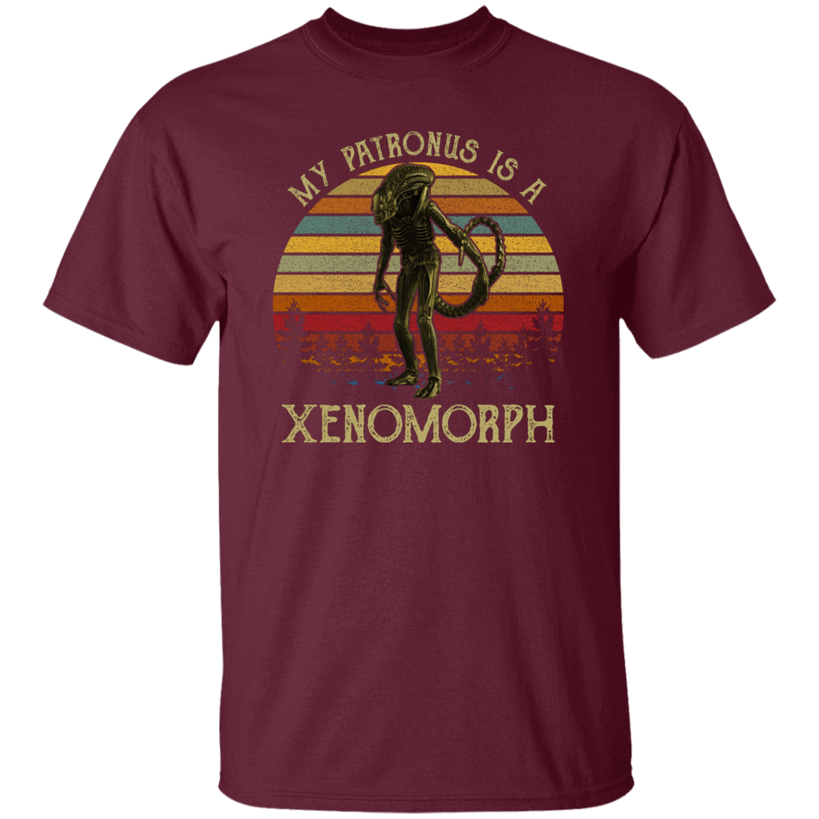 G500 5.3 oz. T-Shirt My Patronus is A Xenomorph Vintage T-shirt