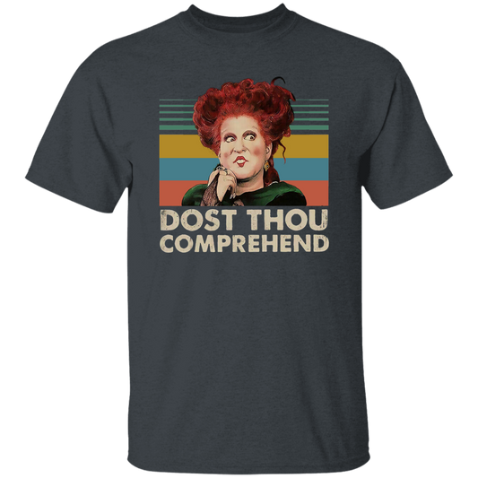 Winifred Dost Thou Comprehend Vintage T-Shirt, Hocus Pocus Shirt, Halloween Shirt, Funny Gift Tee For You And Your Family	G500 5.3 oz. T-Shirt