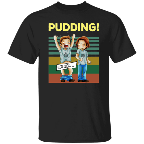 Pudding Dean & Sam Winchester Oh My Funny TV Series Vintage T-Shirt
