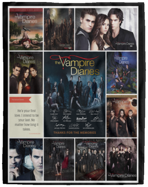 The Vampire Diaries TV Series Fleece Blanket, Premium Sherpa Blanket, Vampire Blanket, The Vampire Diaries Movie Quilt, Movie BlanketVPL Cozy Plush Fleece Blanket - 60x80