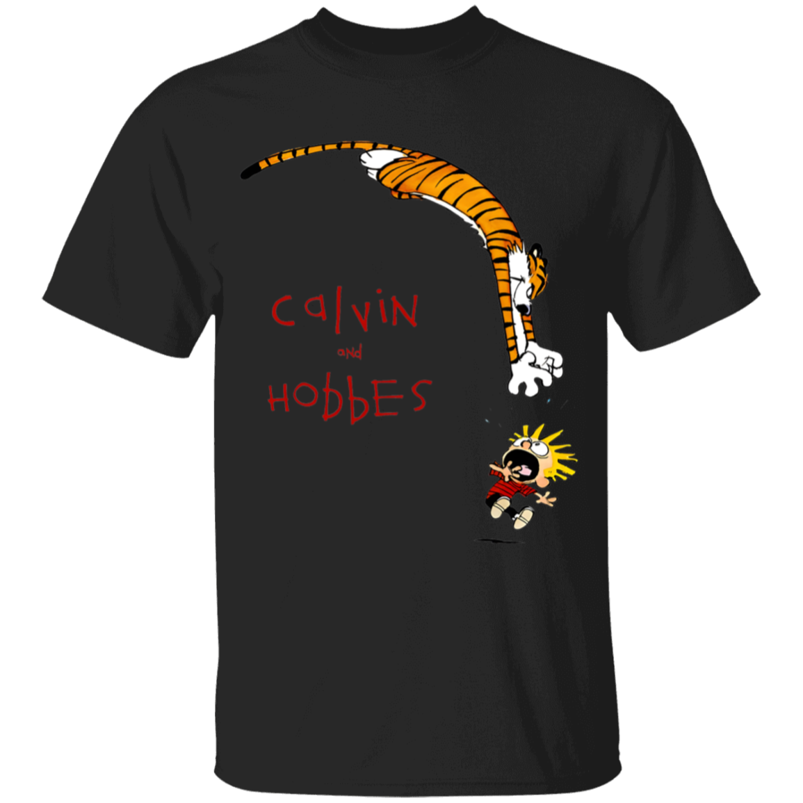 Hobb Jump Art Calvin And Hobbs Youth Shirt