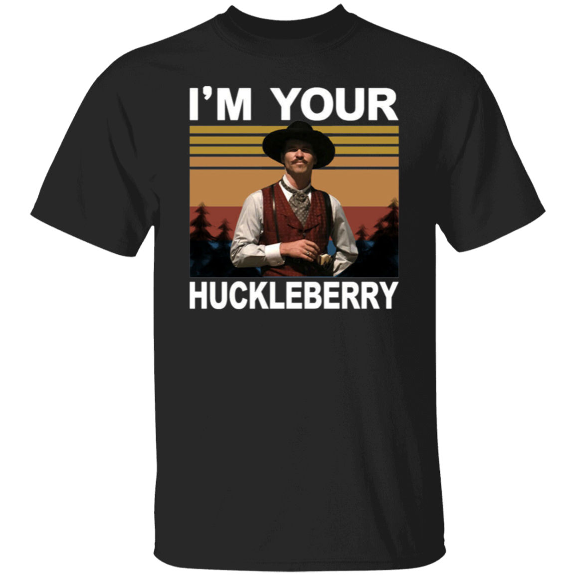 Cool Doc Holliday I'm Your Huckleberry Sunset Vintage T-Shirt - leleart