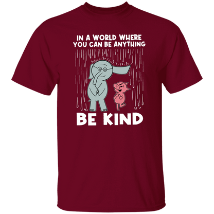 Be Kind In A World Where You Can Be Anything Teacher T-Shirt - lapicta
