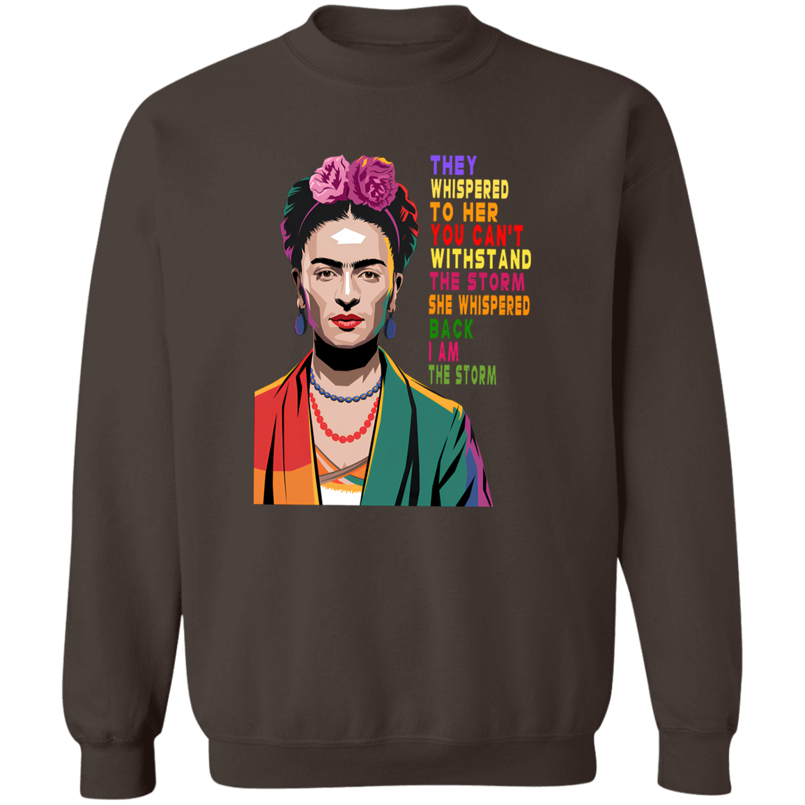 G180 Gildan Crewneck Pullover Sweatshirt 	I Am The Storm Women Black History Shirt