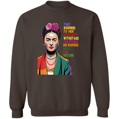 G180 Gildan Crewneck Pullover Sweatshirt 	I Am The Storm Women Black History Shirt