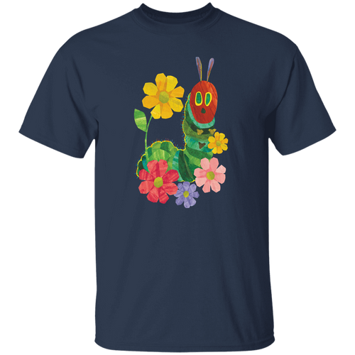 Flowers And The Very Hungry Caterpillar Teacher T-Shirt, Back To School Shirt, Hungry Caterpillar Shirt	G500 5.3 oz. T-Shirt