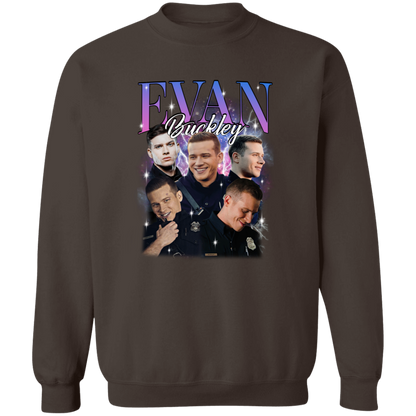 Evan Buckley Vintage  Crewneck Pullover Sweatshirt - ID15102448