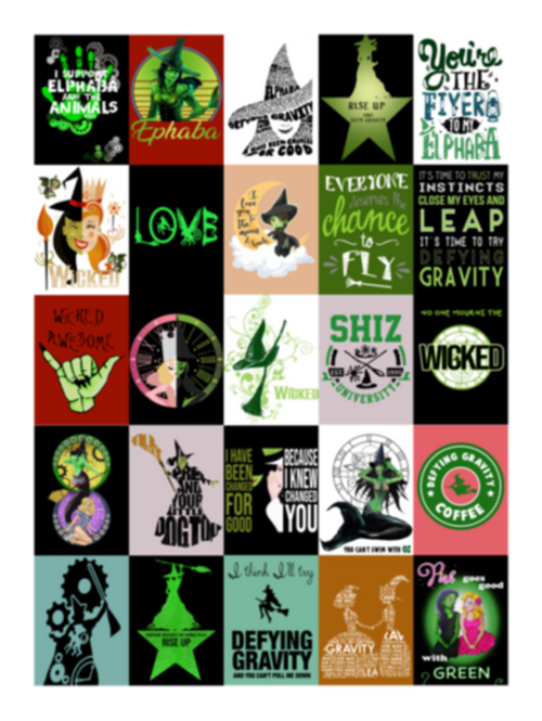 Wicked Fleece Blanket, Premium Sherpa Blanket, Wicked Blanket, Musical Quilt, Wicked Musical Blanket	VPS Cozy Plush Fleece Blanket - 30x40