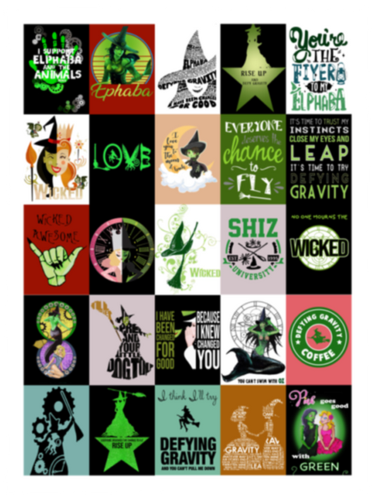 Wicked Fleece Blanket, Premium Sherpa Blanket, Wicked Blanket, Musical Quilt, Wicked Musical Blanket	VPS Cozy Plush Fleece Blanket - 30x40