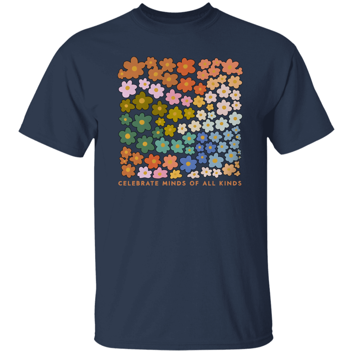 Celebrate Minds Of All Kinds Teacher Unisex T-Shirt, Neurodivergent Shirt, ADHD Shirt, Autism Awareness Shirt, Autism Shirt	G500 5.3 oz. T-Shirt